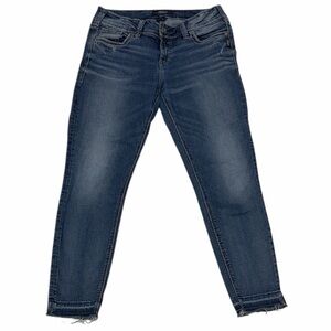 Silver Jeans Co. Elyse Ankle Skinny Womens Mid Rise  Jeans Size W29/L27